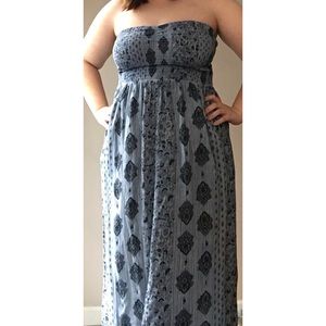 American Eagle Strapless Maxi